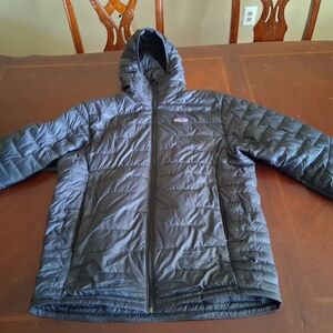 Black Hooded Puffer Jacket